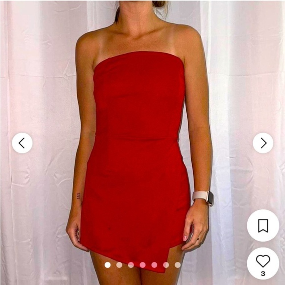 Charlotte Russe Women's Red Playsuit-romper Size XL